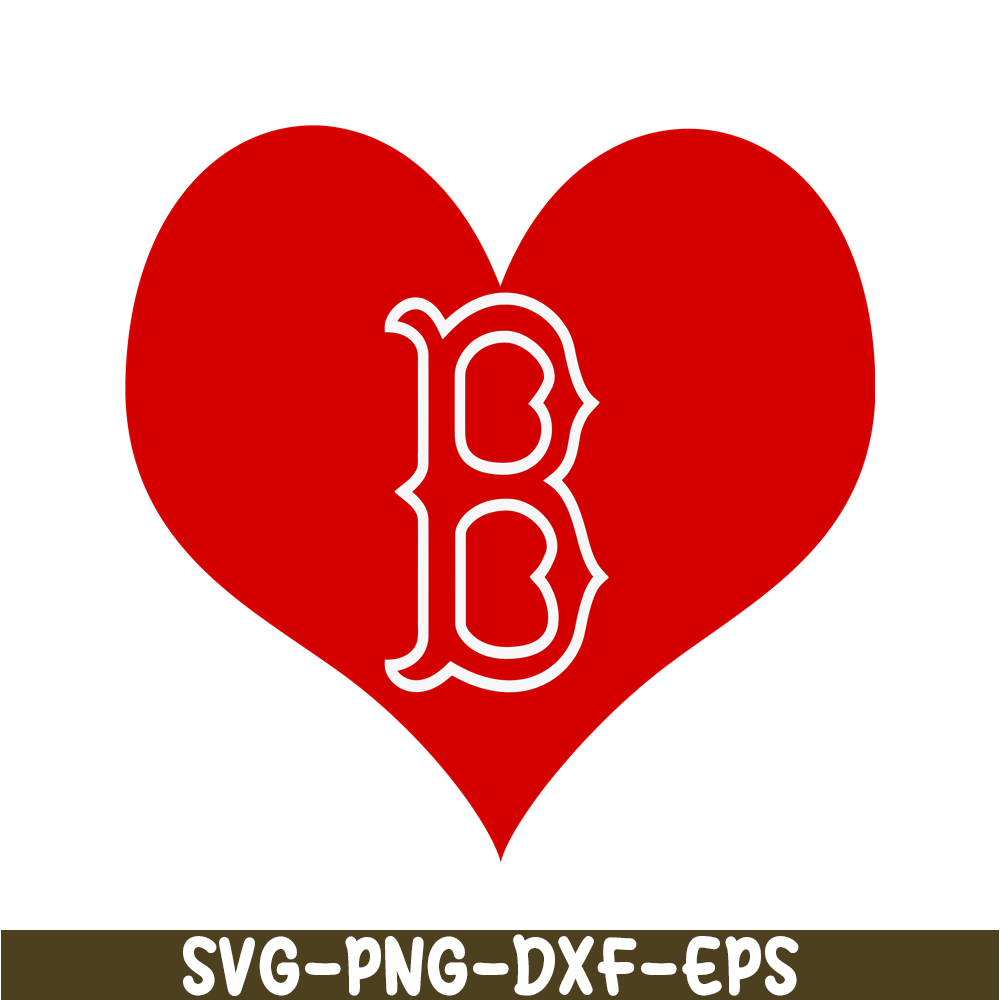 MLB30112353-Boston Red Sox The Red Heart SVG PNG DXF EPS AI, Major League Baseball SVG, MLB Lovers SVG MLB30112353.png