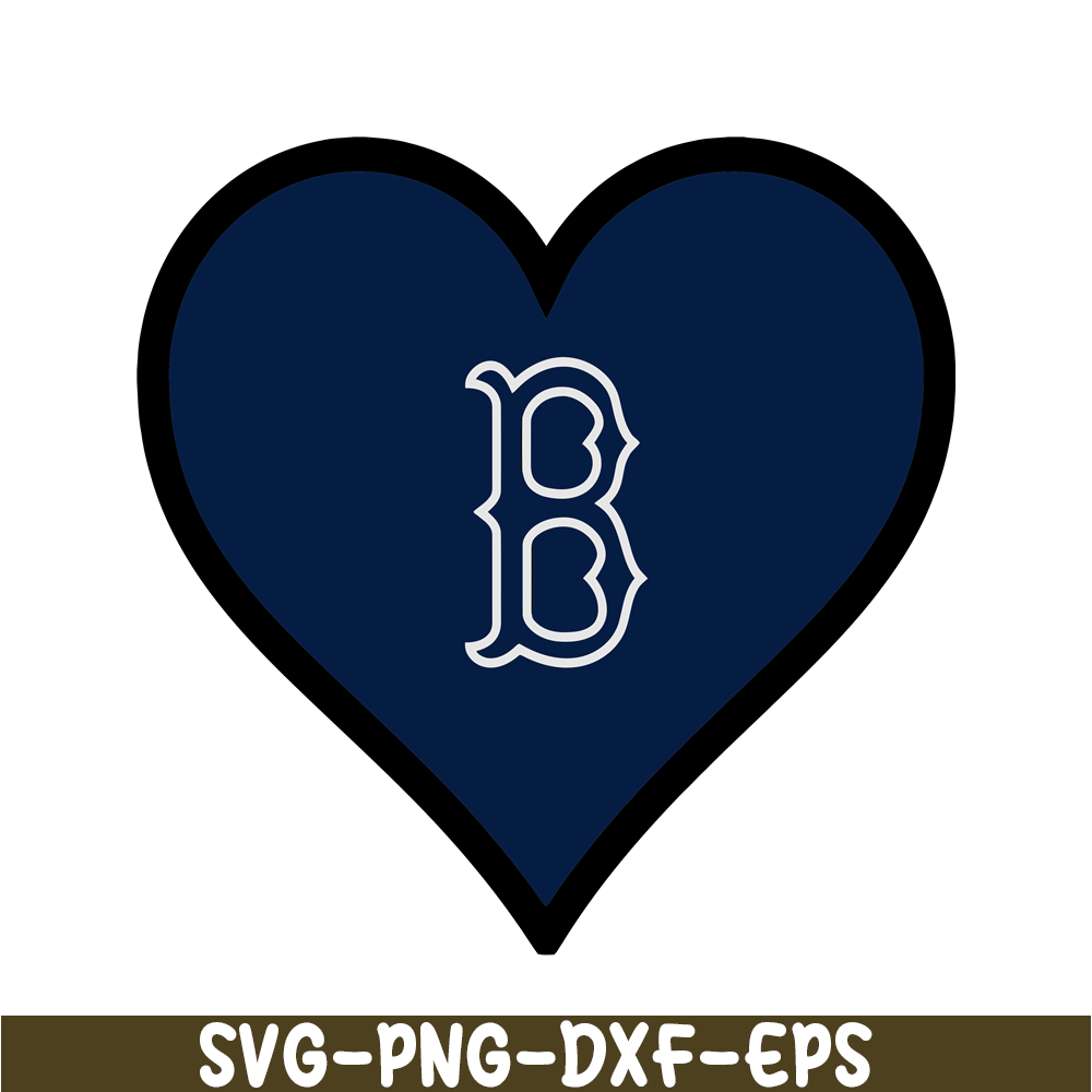 MLB30112356-The Blue Heart Boston Red Sox SVG PNG DXF EPS AI, Major League Baseball SVG, MLB Lovers SVG MLB30112356.png