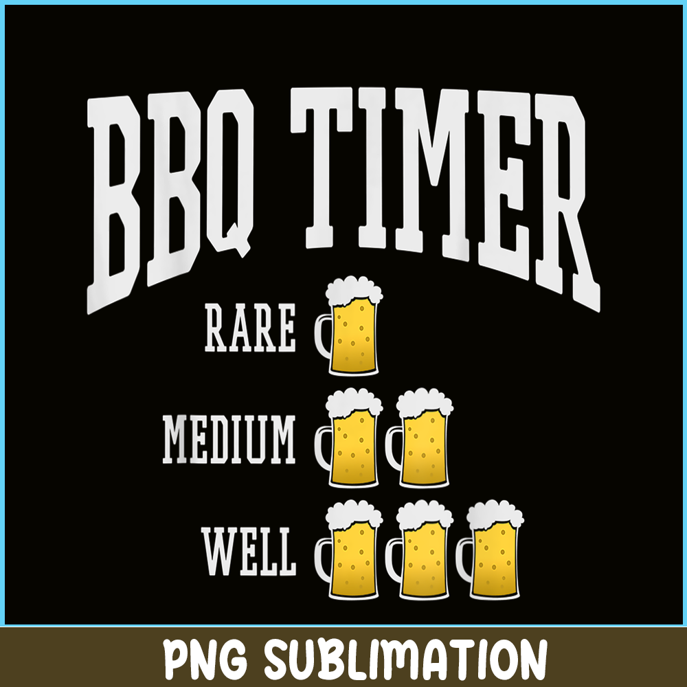 BEER28102301-BBQ Timer PNG Bear PNG Drunk Time PNG.png