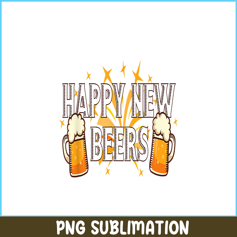 BEER28102336-Happy New Beers PNG New Year Party PNG New Year With Beer PNG.png