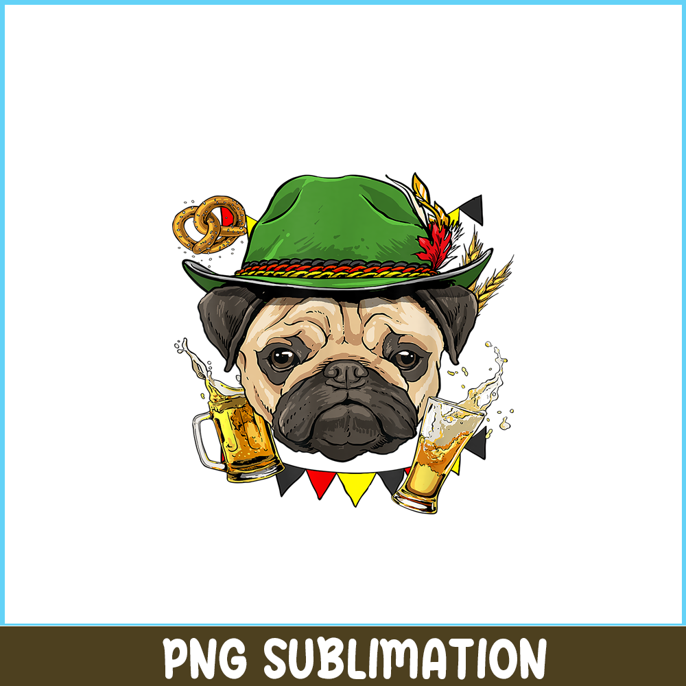 BEER28102362-Pug Oktoberfest PNG German Beer Fest PNG Dog And Beer PNG.png