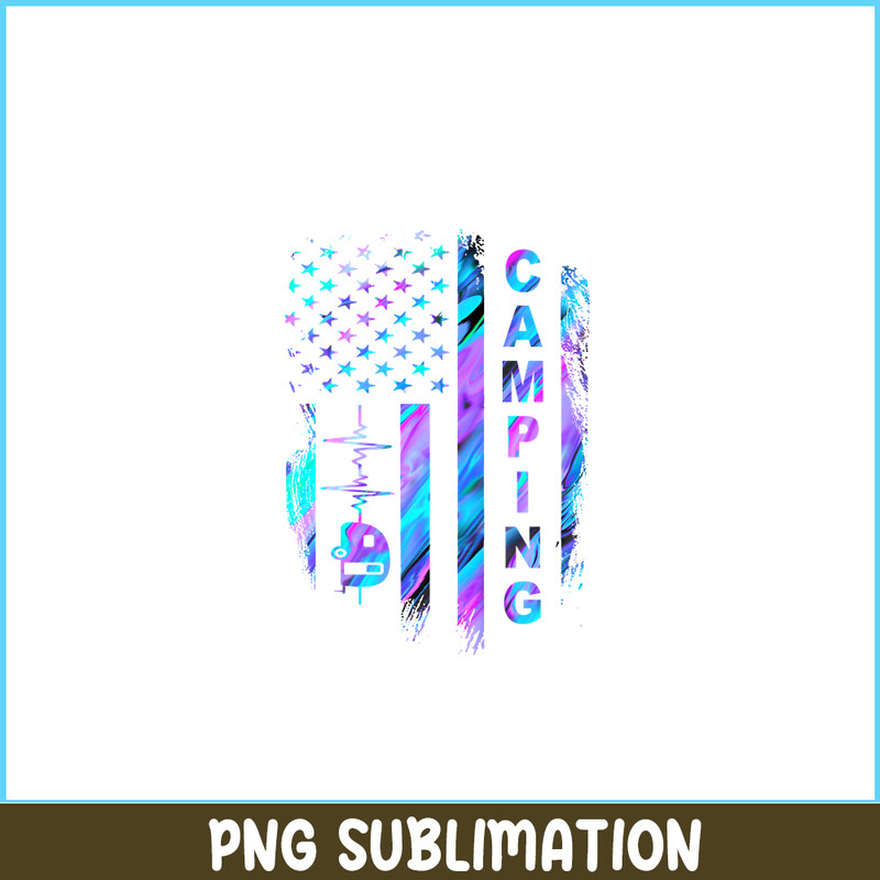 CAMP07112349-Camping American flag PNG Love Camping PNG Camper PNG.png