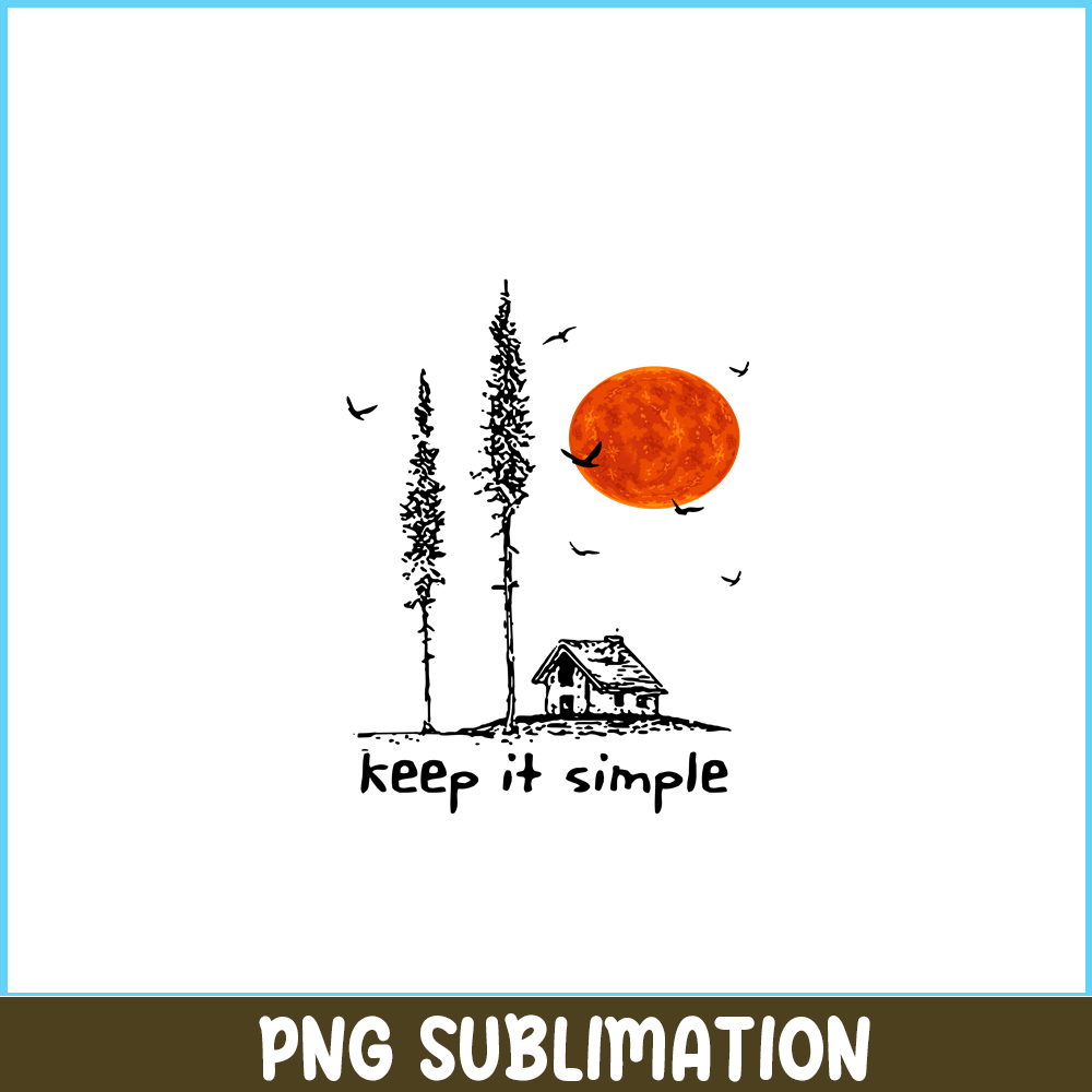 CAMP07112356-KEEP IT SIMPLE PNG Horror Camping Night PNG Red Moon PNG.png