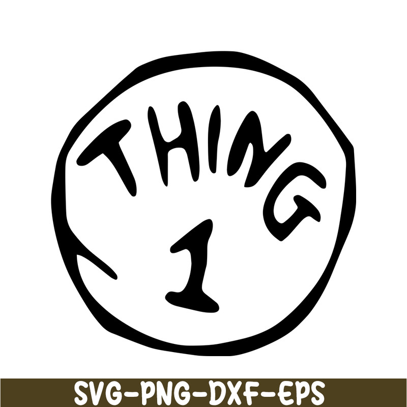 DS104122335-Thing 1 The Simple Text SVG, Dr Seuss SVG, Cat in the Hat SVG DS104122335.png