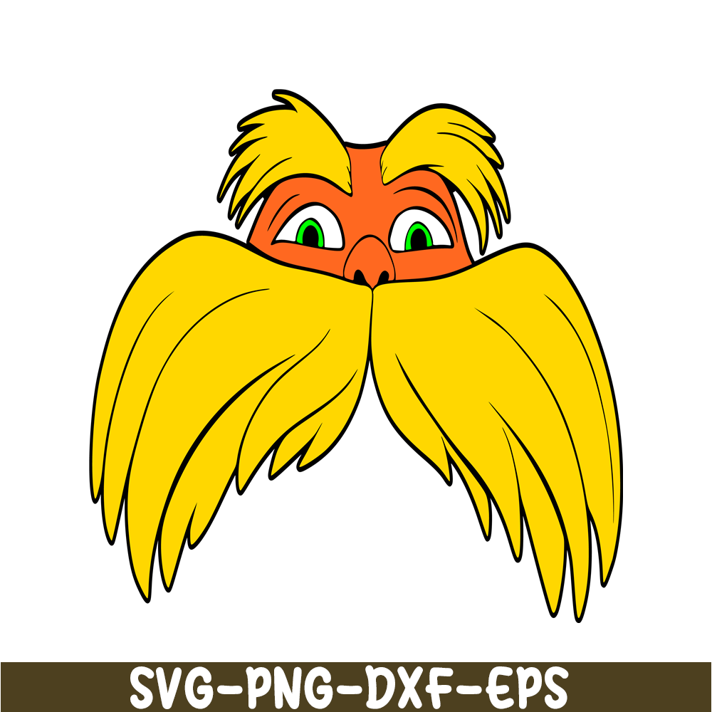 DS105122313-Lorax face SVG, Dr Seuss SVG, Dr. Seuss' the Lorax SVG DS105122313.png