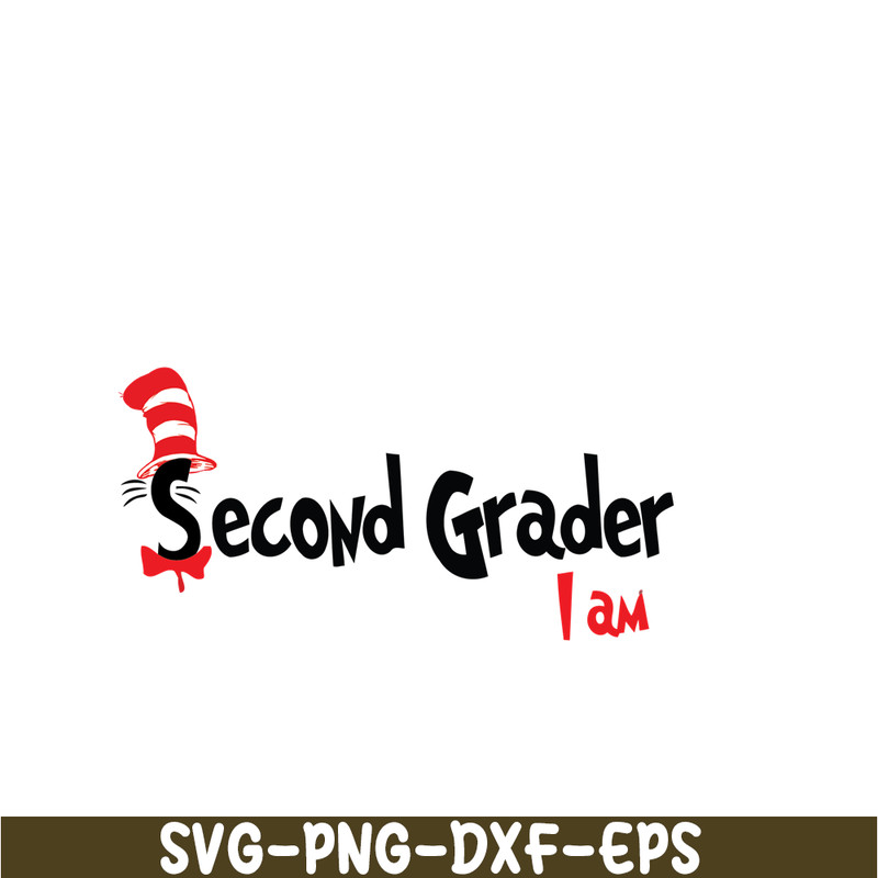 DS105122397-Second Grader I Am SVG, Dr Seuss SVG, Dr Seuss Quotes SVG DS105122397.png