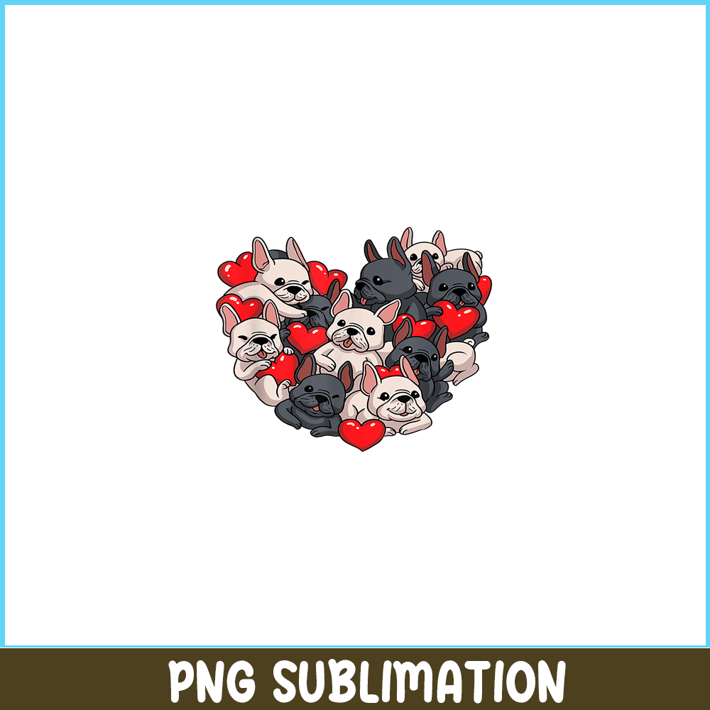 HL161023107-French Bulldog Valentine's Day PNG, Frenchie Dog Lover PNG, French Dog Artwork PNG.png