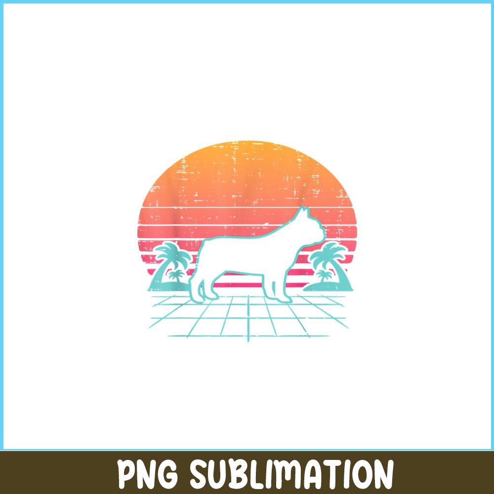 HL161023108-French Bulldog Vaporwave Aesthetic PNG, Frenchie Dog Lover PNG, French Dog Artwork PNG.png