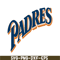 MLB204122379-San Diego Padres Blue And Orange Text SVG, Major League Baseball SVG, Baseball SVG MLB204122379.png