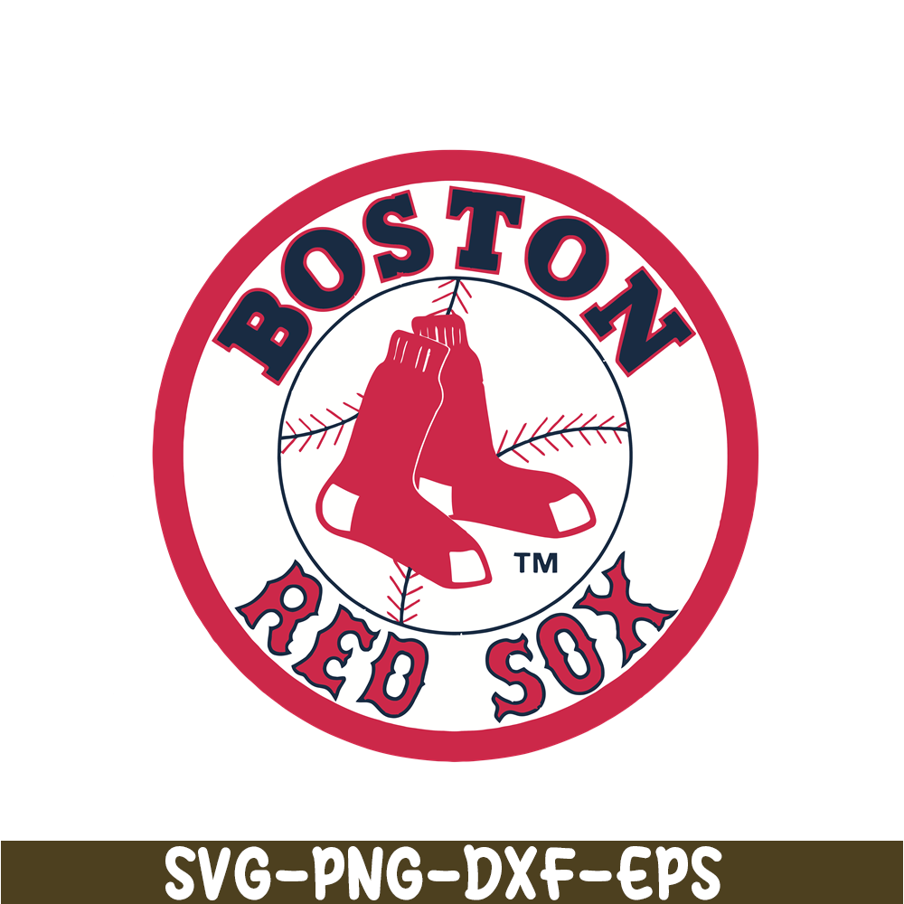 MLB30112345-Boston Red Sox Red White Logo SVG PNG DXF EPS AI, Major League Baseball SVG, MLB Lovers SVG MLB30112345.png