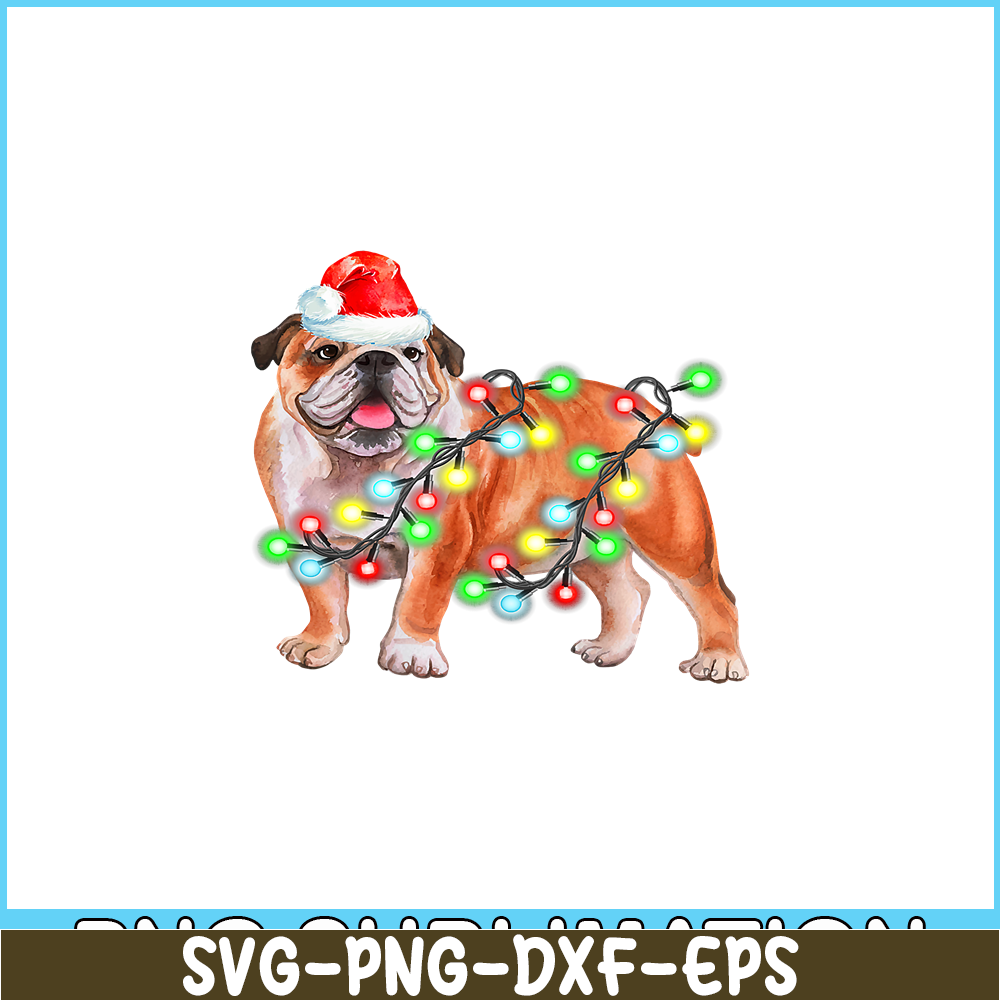 PNG141023114-Bulldog Christmas Sweater Shirt Pajama Light Santa Gift Xmas T-Shirt Png.png