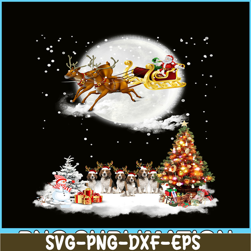 PNG14102390-Beagle Christmas Santa Reindeer Xmas Gift For Beagle Dog Men Sweatshirt Png.png