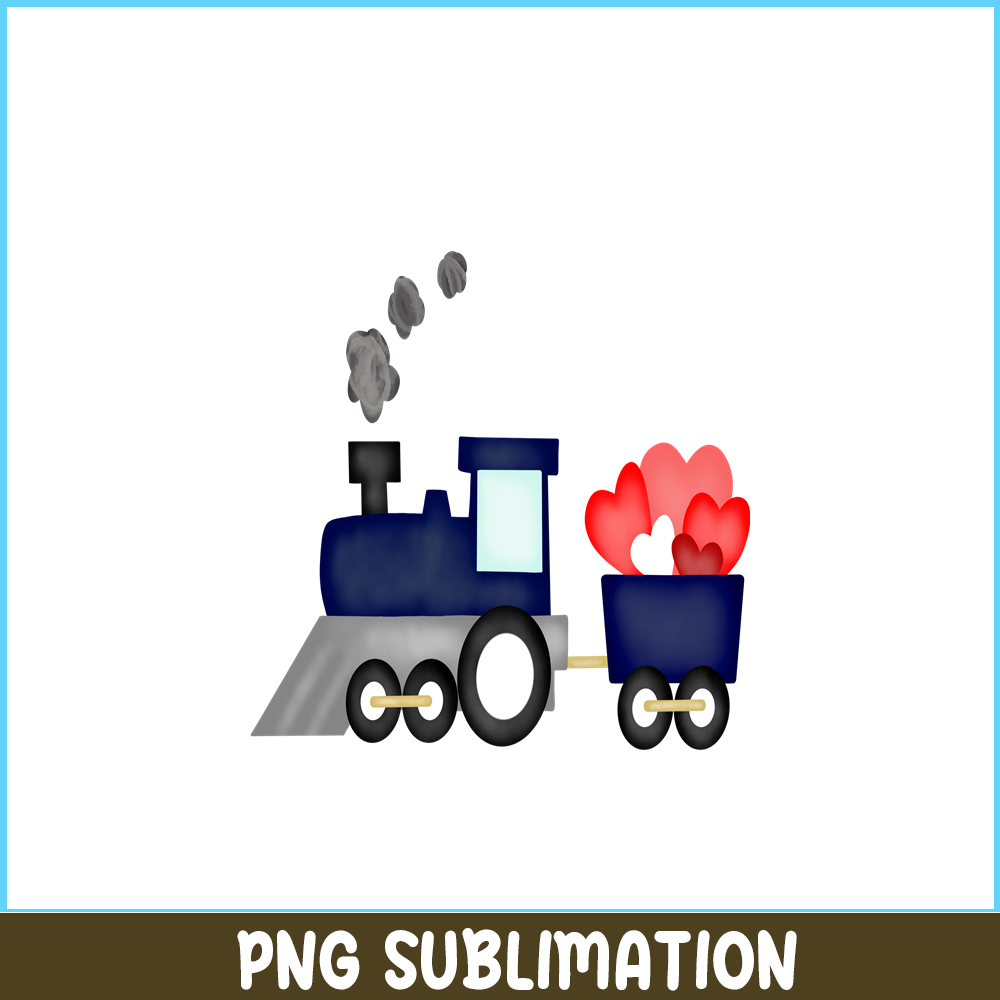 VLT211023104-Boy Train Valentine PNG, Sweet Valentine PNG, Valentine Holidays PNG.png