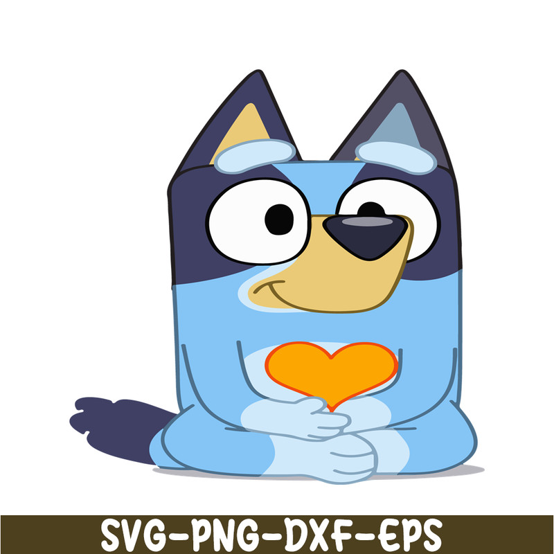 BL22112335-Bandit With Orange Heart SVG PDF PNG Bluey Character SVG Bluey Movie SVG.png