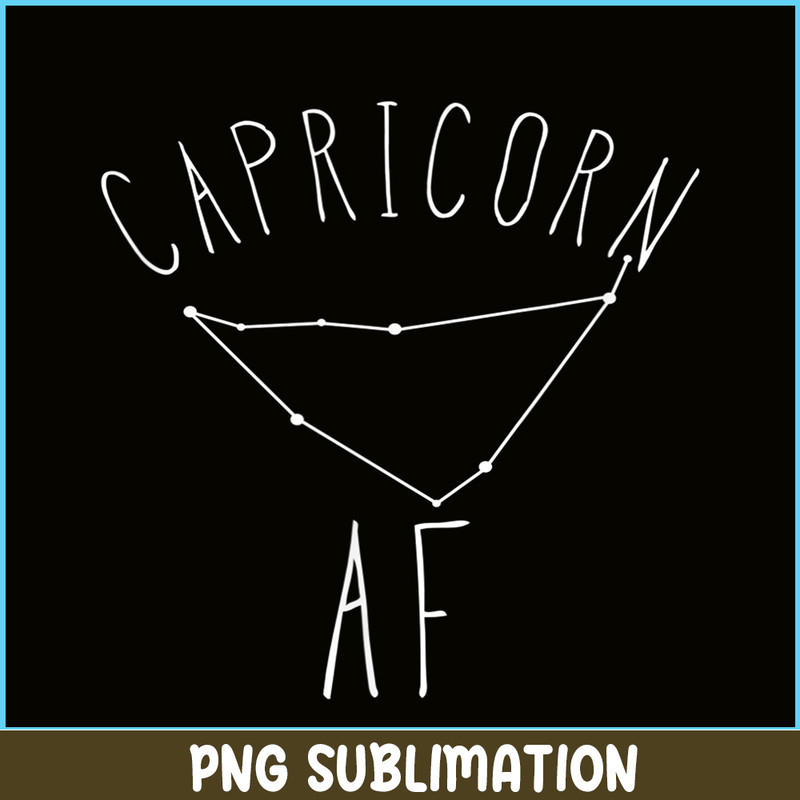 CPB28102307-Capricorn AF PNG Constellation Zodiac PNG Capricorn Birthday Gift PNG.png