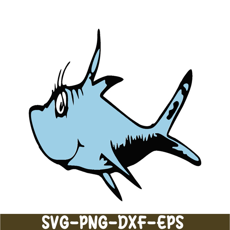 DS205122301-The Blue Fish SVG, Dr Seuss SVG, Cat in the Hat SVG DS205122301.png
