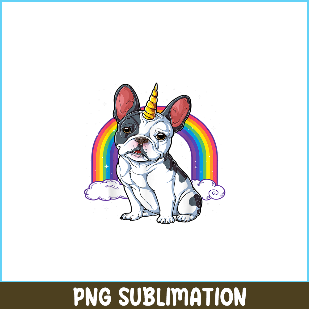 HL161023106-Frenchicorn Bulldog PNG, Frenchie Dog Lover PNG, French Dog Artwork PNG.png