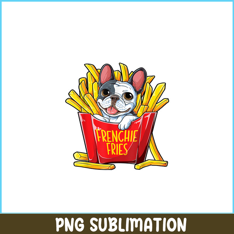HL161023125-Frenchie Fries Bulldog PNG, Frenchie Dog Lover PNG, French Dog Artwork PNG.png