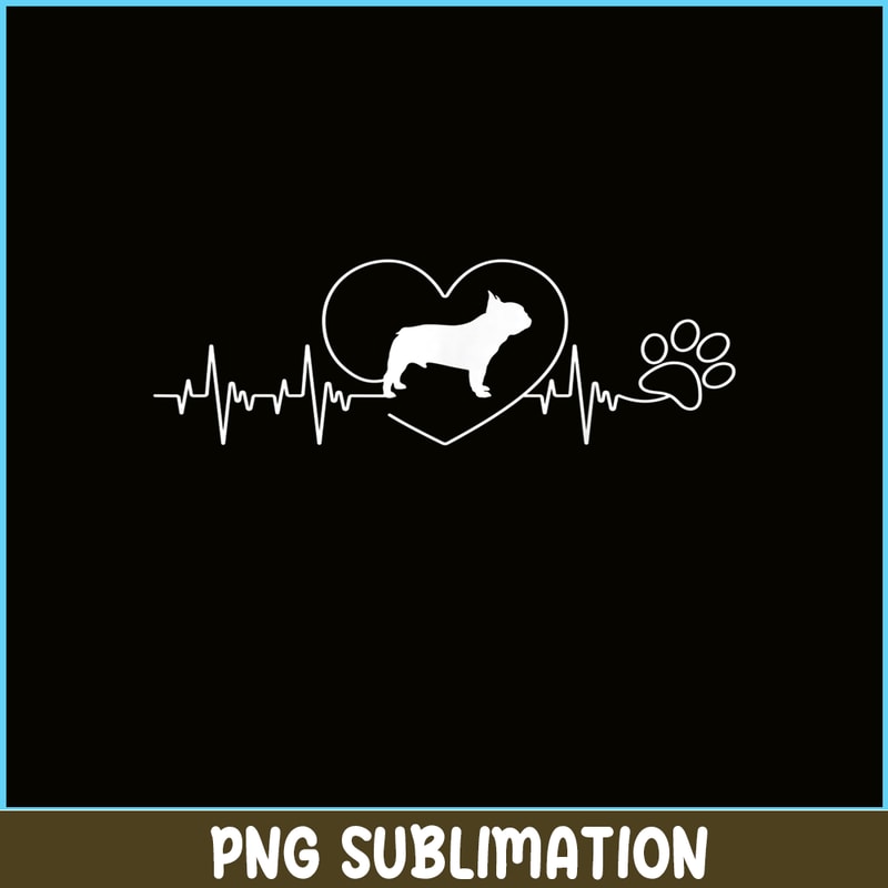 HL161023141-French Bulldog Heartbeat PNG, French Bulldog PNG, French Dog Artwork PNG.png