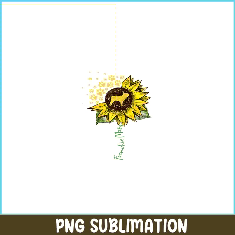 HL161023142-Frenchie Sunflower Bulldog PNG, French Bulldog PNG, French Dog Artwork PNG.png