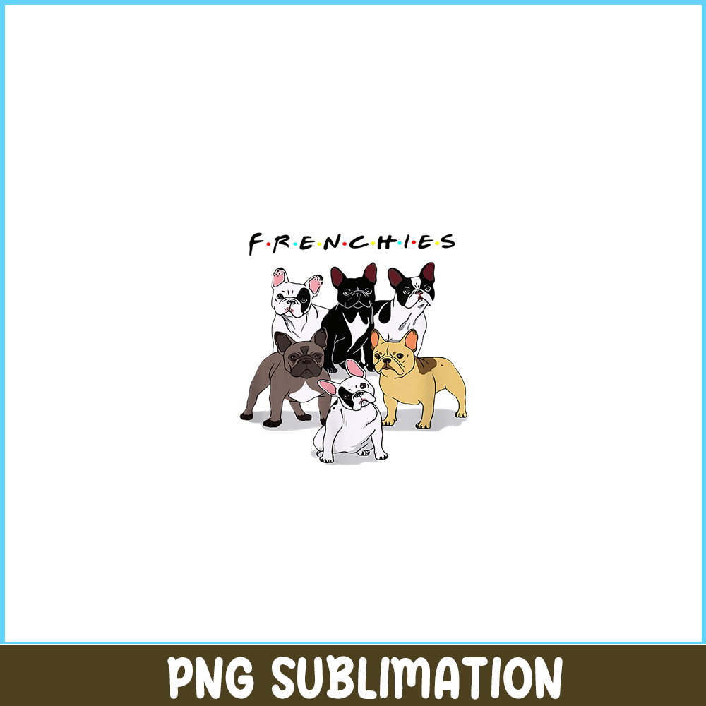 HL161023145-Frenchie Bulldog And Friends PNG, French Bulldog PNG, French Dog Artwork PNG.png