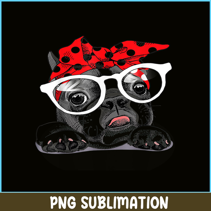 HL16102320-Cute Bulldog Colorful Headband PNG, French Bulldog PNG, Bulldog Mascot PNG.png