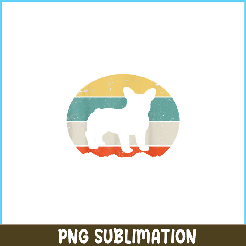 HL16102397-Vintage French Bulldog PNG, Frenchie Dog Lover PNG, French Dog Artwork PNG.png