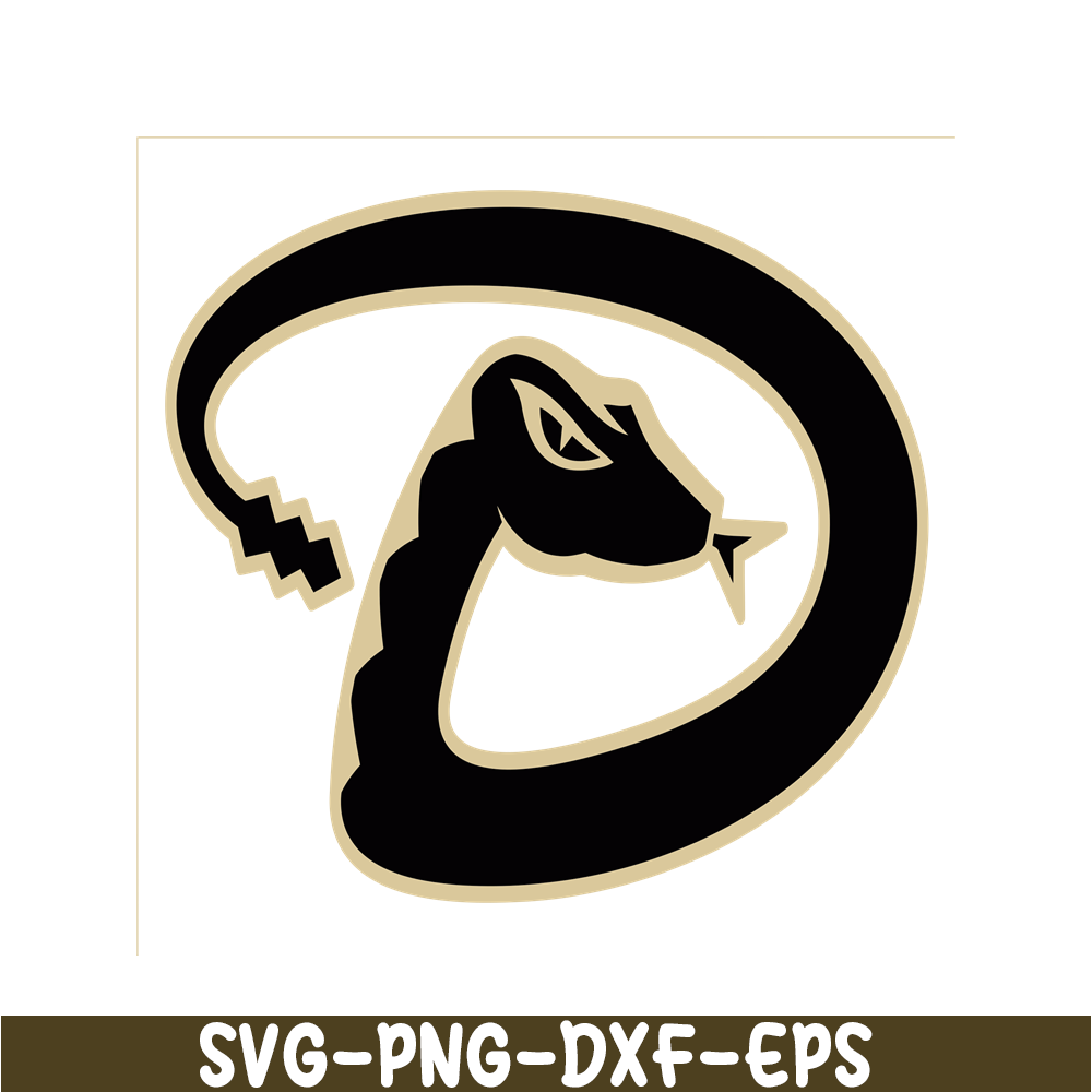 MLB30112307-Arizona D-Backs Snake SVG PNG DXF EPS AI, Major League Baseball SVG, MLB Lovers SVG MLB30112307.png