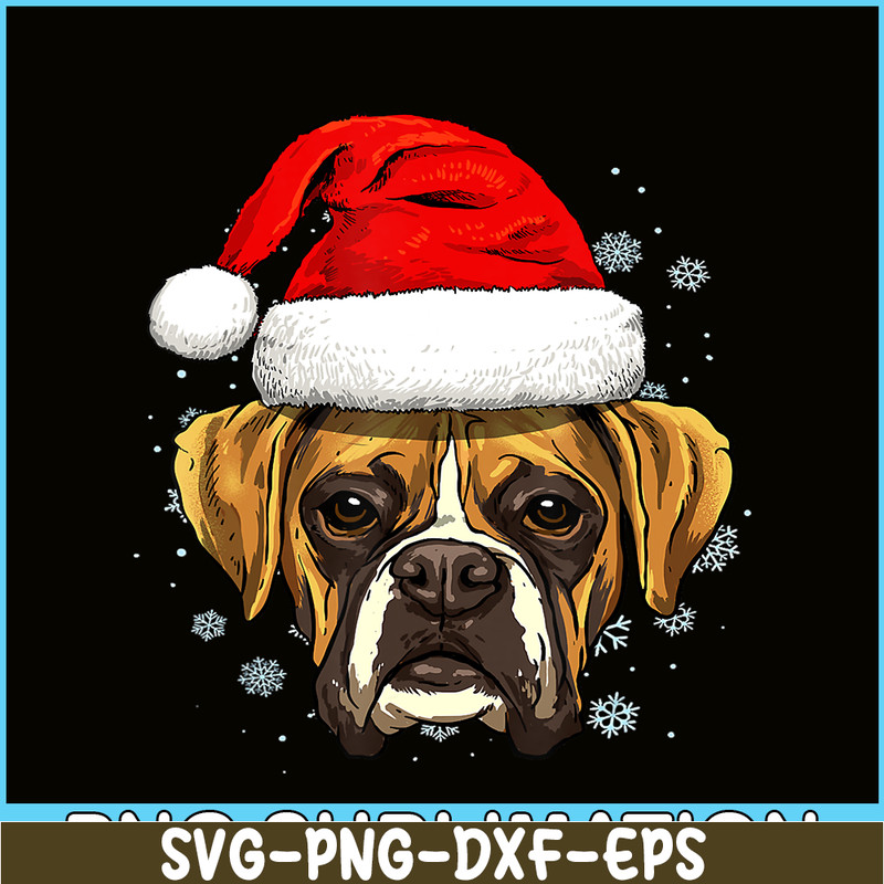 PNG141023108-Boxer Santa Hat Christmas Boys Girls Xmas Gift T-Shirt Png.png