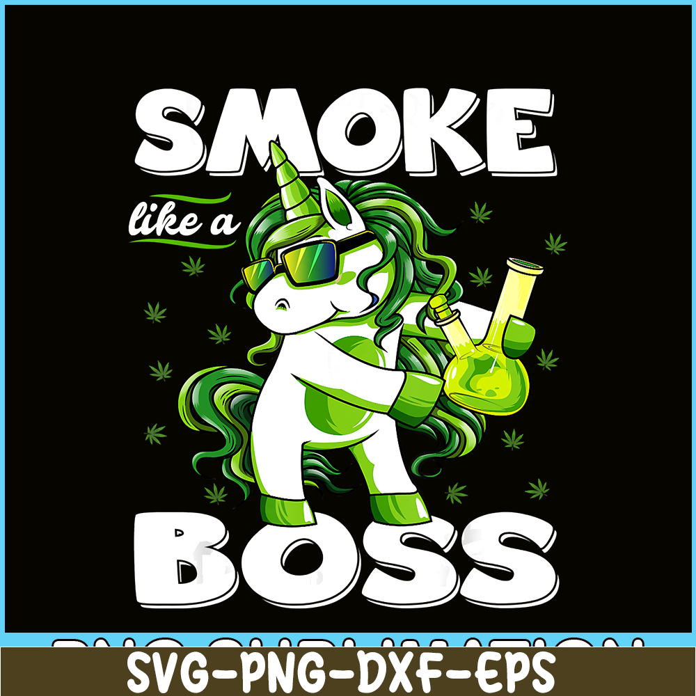 PNG14102340-420 Unicorn Floss Like A Boss Shirt Weed Pot Leaf Marijuana T-Shirt Png.png