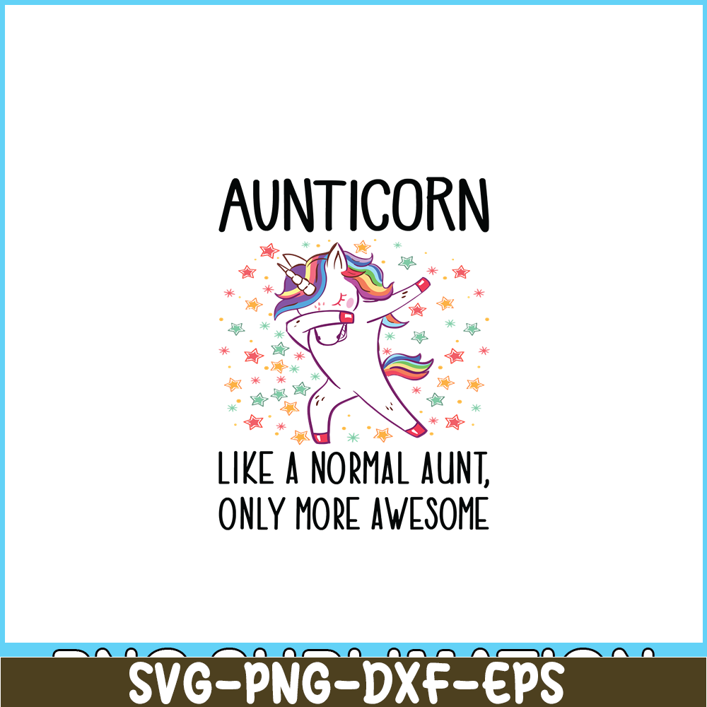 PNG14102346-Aunticorn Like An Aunt Only Awesome Dabbing Unicorn Premium Scoop T-Shirt Png.png