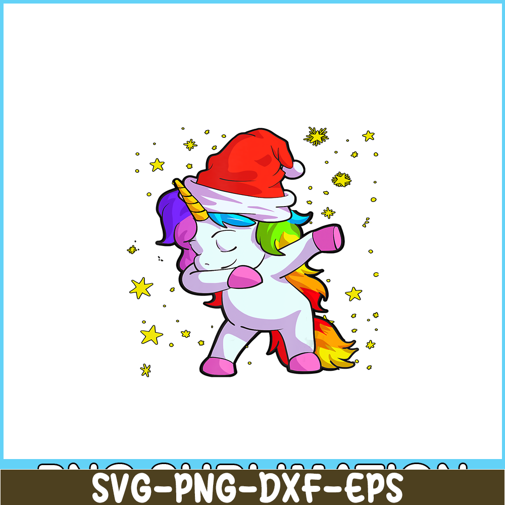 PNG14102350-Christmas Unicorn Shirt for Girls Santa Hat Xmas Gift Women T-Shirt Png.png