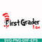 DR00068-First grader I am svg, png, dxf, eps file DR00068.jpg