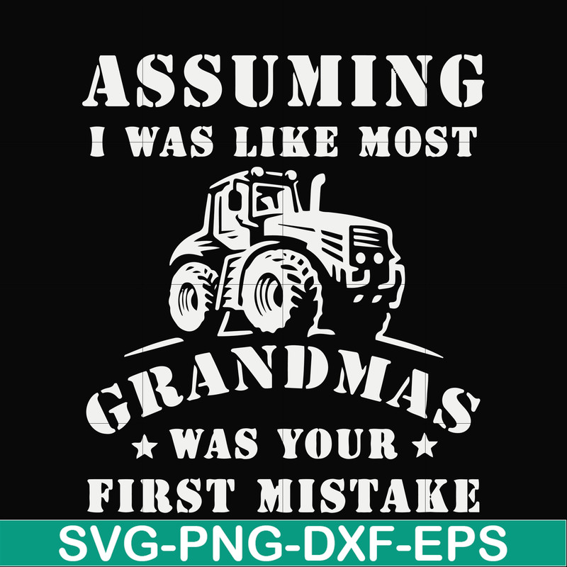 FN000485-Assuming I was like most grandmas was your first mistake svg, png, dxf, eps file FN000485.jpg