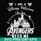 FN000499-I am a Disney Princess unless Avengers need me svg, png, dxf, eps file FN000499.jpg