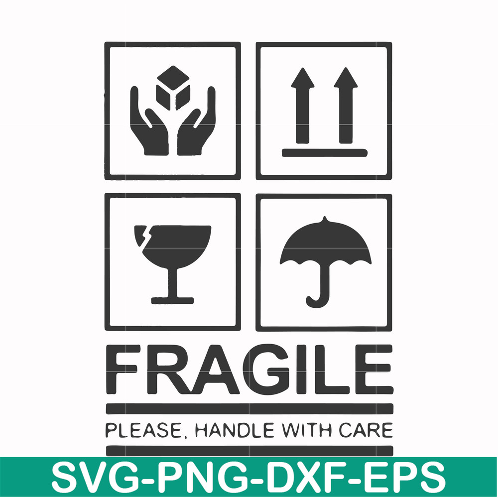 FN000567-Fragile please handle with care svg, png, dxf, eps file FN000567.jpg