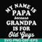 FN000599-My name is Papa because grandpa is for old guys svg, png, dxf, eps file FN000599.jpg