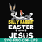 FN000117-Silly rabbit Easter is for Jesus svg, png, dxf, eps file FN000117.jpg