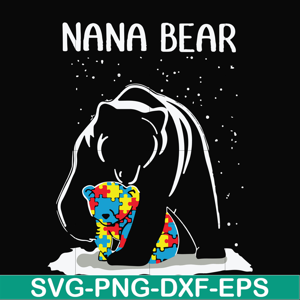 FN000175-Nana bear svg, png, dxf, eps file FN000175.jpg