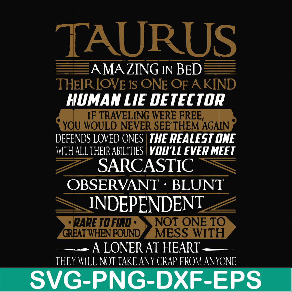 FN000376-Taurus rare to find not one to mess with amazing in bed svg, png, dxf, eps file FN000376.jpg