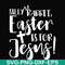 FN00050-Silly rabbit Easter is for Jesus svg, png, dxf, eps file FN00050.jpg