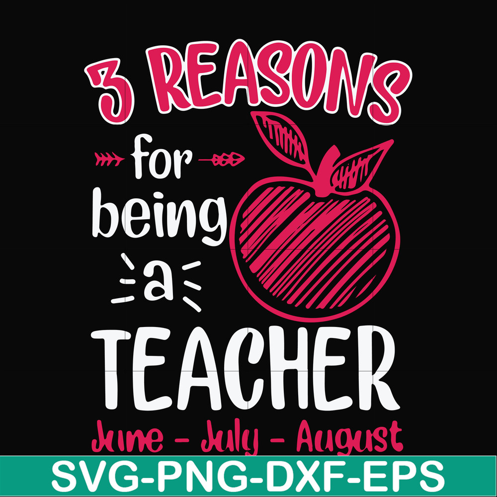 FN000630-3 reasons for being a teacher svg, png, dxf, eps file FN000630.jpg
