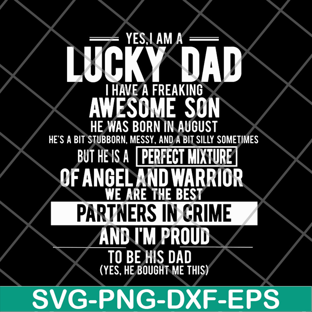 FTD28052122-yes, i'm a lucky dad svg, png, dxf, eps digital file FTD28052122.jpg
