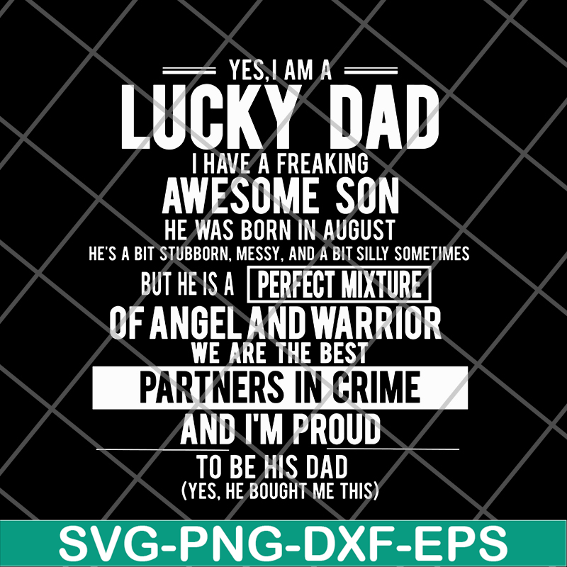 FTD28052122-yes, i'm a lucky dad svg, png, dxf, eps digital file FTD28052122.jpg