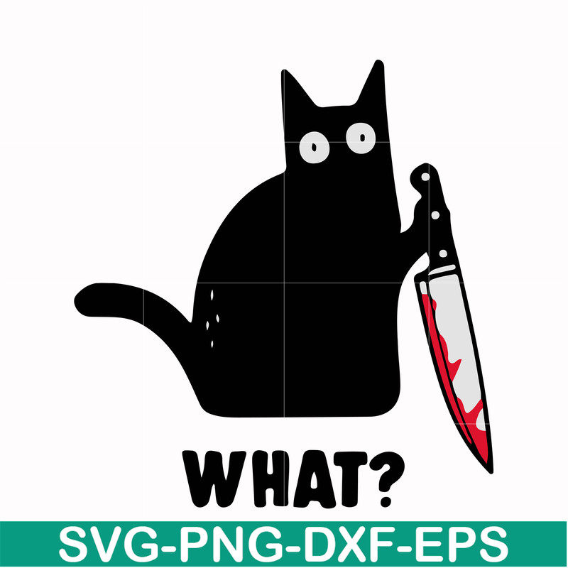 HLW0108-cat with knife svg, png, dxf, eps digital file HLW0108.jpg