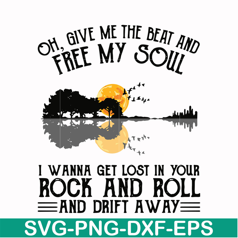 HLW0166-Give me the beat and free my soul svg, png, dxf, eps digital file HLW0166.jpg