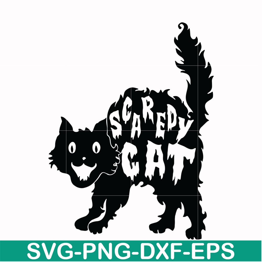 HLW17072014-Scaredy cat svg, png, dxf, eps digital file HLW17072014.jpg