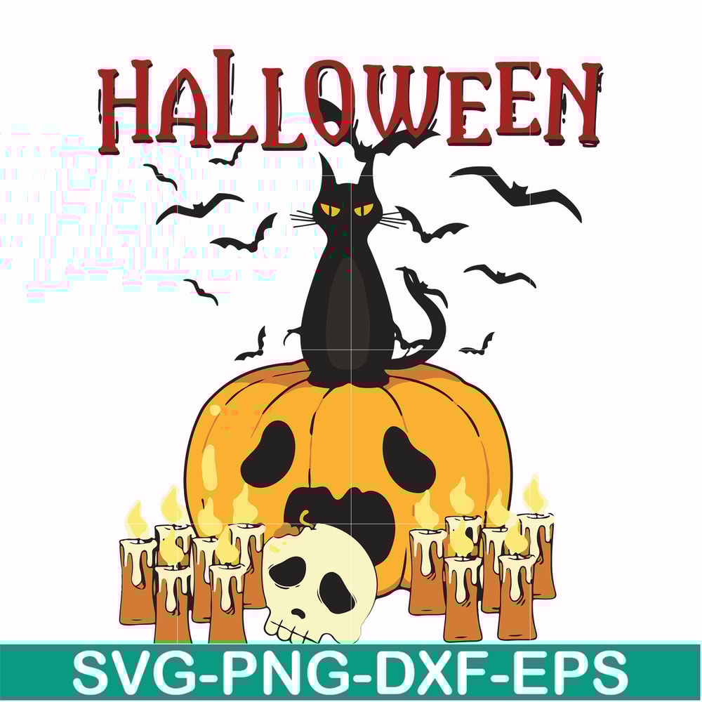 HLW17072020-Cat halloween svg, png, dxf, eps digital file HLW17072020.jpg