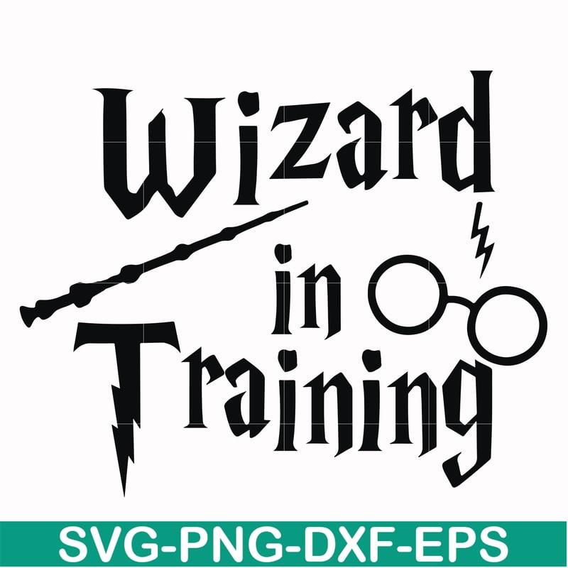HRPT0001-Wizard in training svg, png, dxf, eps file HRPT0001.jpg
