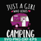 CMP007-just a woman who loves camping svg, png, dxf, eps digital file CMP007.jpg
